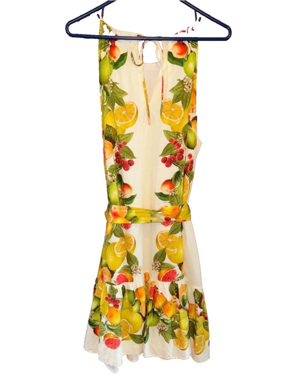 ANTONIO MELANI Antonio Melani Sloan Halter Citrus Print Dress β’ EUC β’ Size 12 - Picture 10 of 16